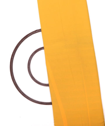yellow plain crepe fabric